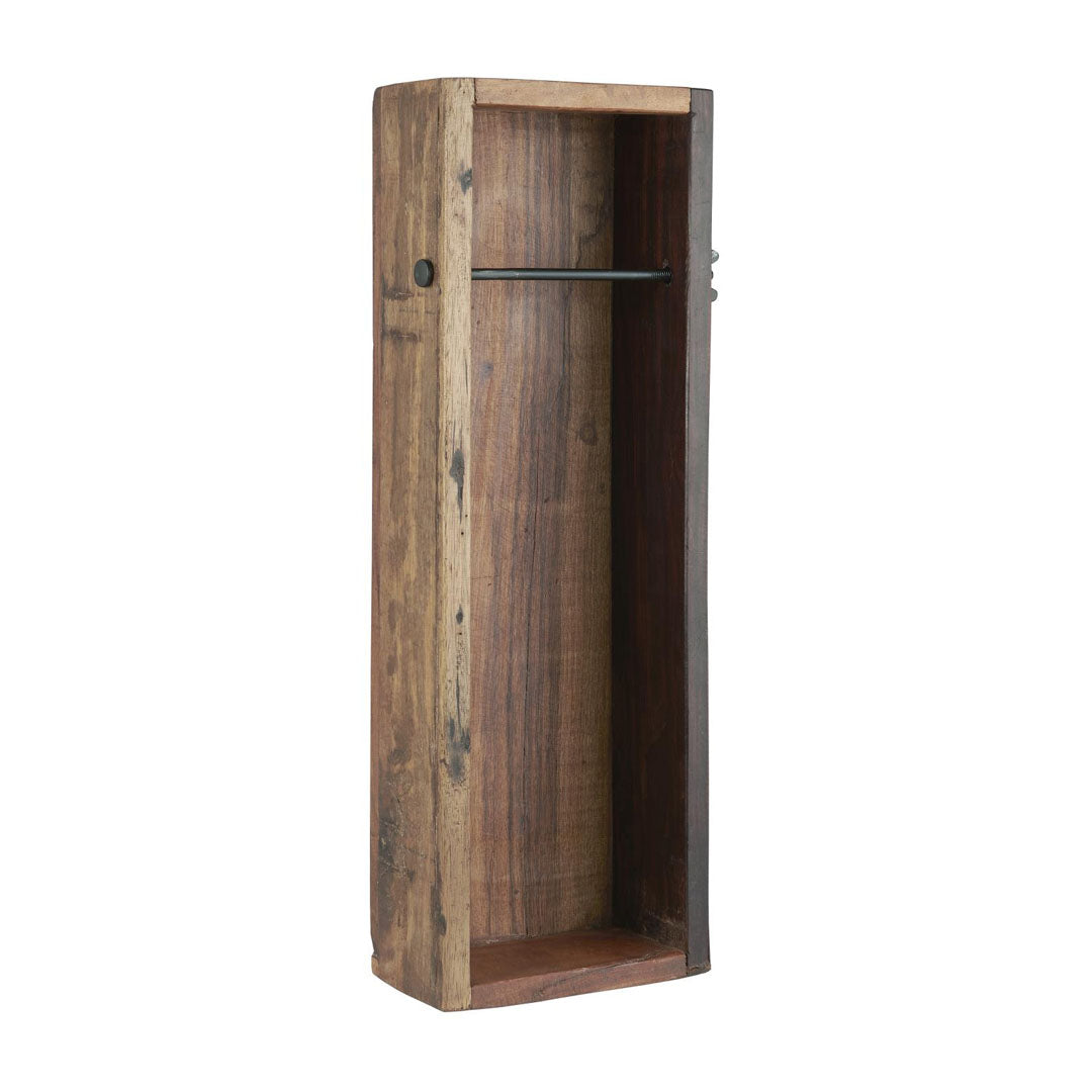 IB Laursen Toilettenpapierhalter UNIKA Shaker – Aus Recyceltem Holz, 51x18,5x9 Cm